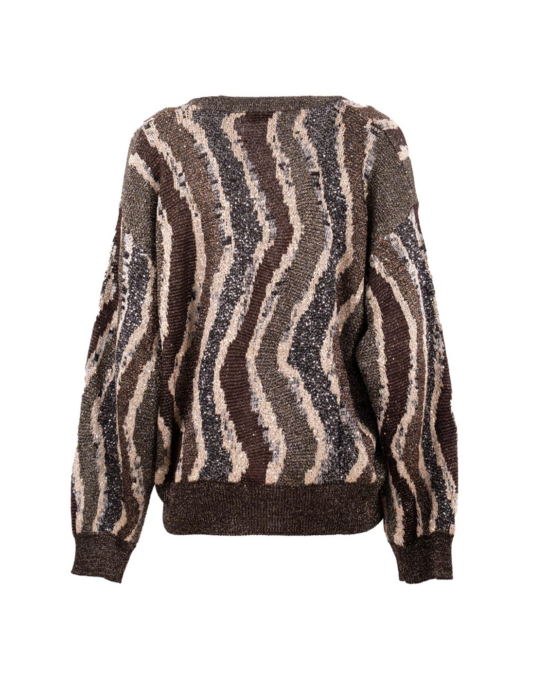 shop MISSONI  Cardigan: Missoni cardigan boxy con bottoni motivo onde.
Cardigan con chiusura a bottoni e realizzato in jacquard con un motivo onde distintivo. 
Paillettes applicate. 
Scollo V.
Composizione: 49% Viscosa 44% Poliammide 7% Fibra Metallica.
Fabbricato in Italia.. WM0C BK01C8-S80E2 number 8943149